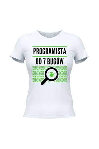 Koszulka damska Programista od siedmiu bugów