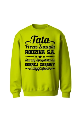 Bluza męska bez kaptura Tata Prezes Zarządu Rodzina S.A.