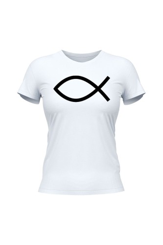 Koszulka damska Symbol Ryby chrześcijański