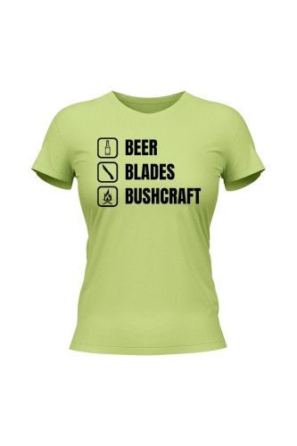 Koszulka damska Beer blades and bushcraft