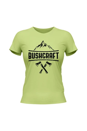 Koszulka damska Bushcraft napis