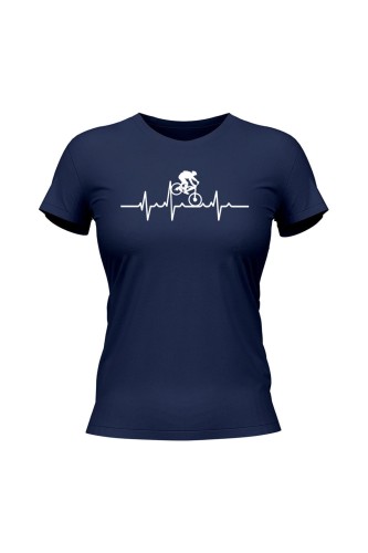 Koszulka damska Rower MTB Bicie serca