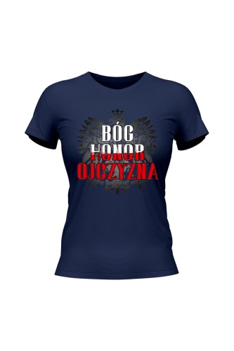 Koszulka damska Bóg Honor Ojczyzna