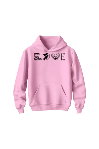 Bluza dziecięca z kapturem LOVE MOTO
