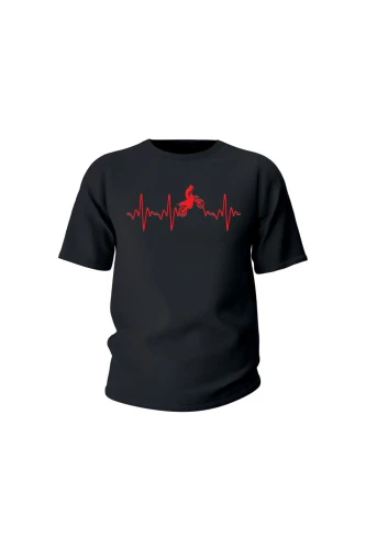 Koszulka dziecięca Motocross heartbeat