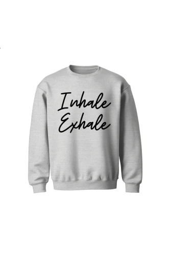Bluza dziecięca bez kaptura Inhale Exhale