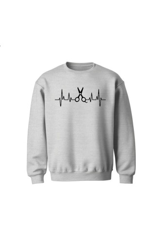 Bluza dziecięca bez kaptura Fryzjerstwo Bicie serca