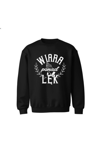 Bluza dziecięca bez kaptura Wiara ponad lęk