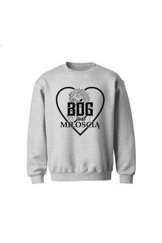 Bluza dziecięca bez kaptura Bóg jest miłością