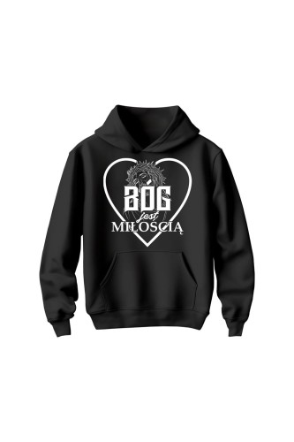 Bluza dziecięca z kapturem Bóg jest miłością