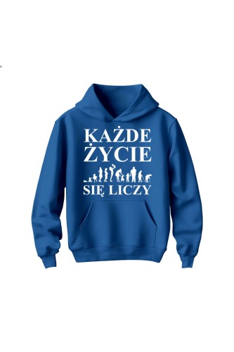 Bluza dziecięca z kapturem Każde życie się liczy