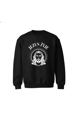 Bluza dziecięca bez kaptura Jezus żyje