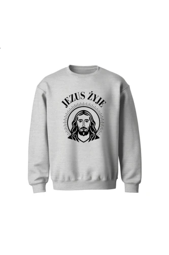 Bluza dziecięca bez kaptura Jezus żyje