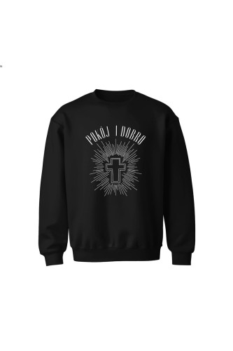 Bluza dziecięca bez kaptura Pokój i dobro