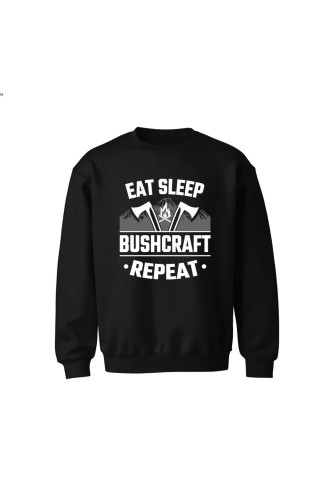 Bluza dziecięca bez kaptura East sleep bushcraft repeat