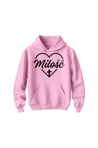 Bluza dziecięca z kapturem Miłość w sercu