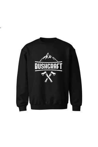 Bluza dziecięca bez kaptura Bushcraft napis
