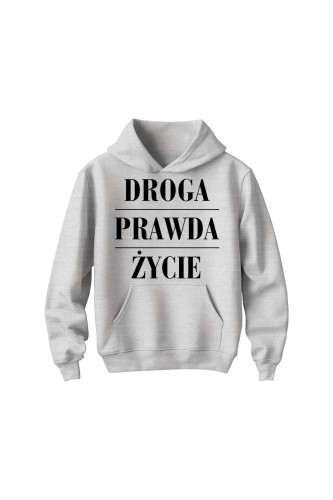 Bluza dziecięca z kapturem Droga prawda życie