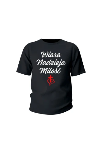 Koszulka dziecięca Wiara nadzieja miłość