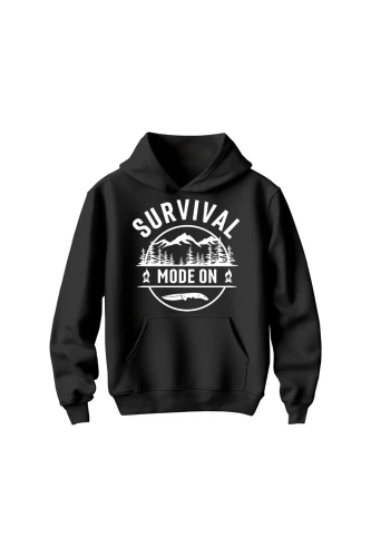 Bluza dziecięca z kapturem Survival mode on