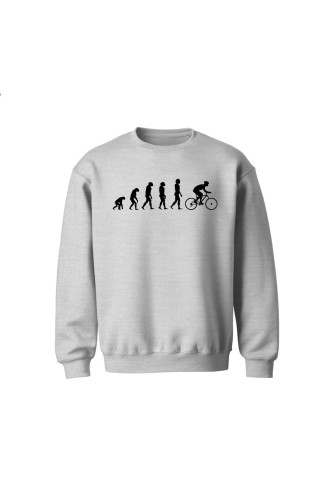 Bluza dziecięca bez kaptura Ewolucja rowerzysty