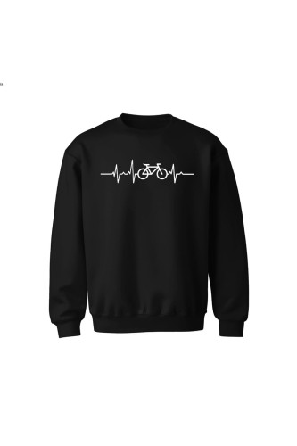Bluza dziecięca bez kaptura Rower Szosa Bicie serca