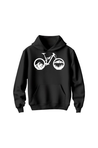 Bluza dziecięca z kapturem Mountain bike enduro downhill