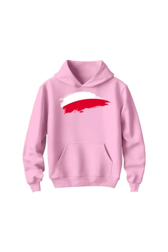 Bluza dziecięca z kapturem Polska Flaga
