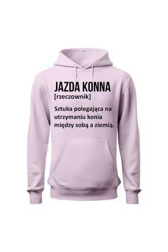 Bluza damska z kapturem Jazda konna - Definicja