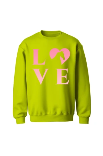 Bluza bez kaptura z nadrukiem LOVE