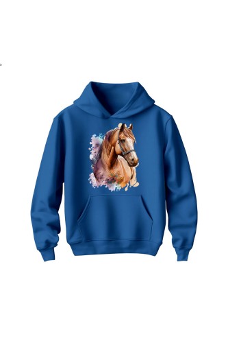 Bluza dziecięca z kapturem Namalowany Koń