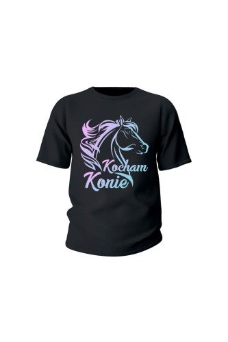 Koszulka dziecięca Kocham konie