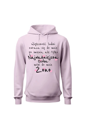 Bluza damska z kapturem Większość ludzi zwraca się do mnie po imieniu 