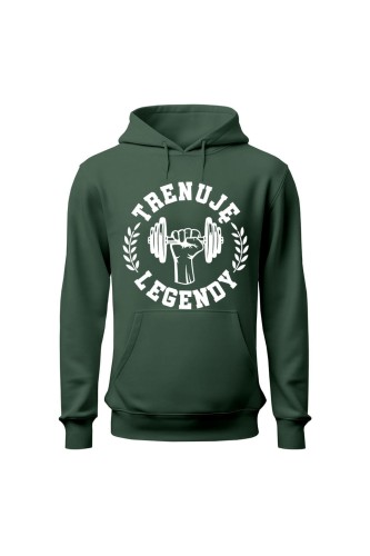 Bluza męska z kapturem Trenuję legendy