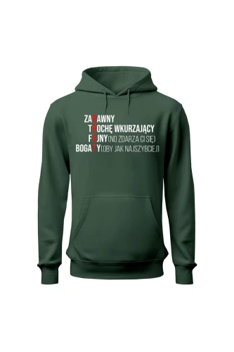 Bluza męska z kapturem Brat cechy krzyżówka