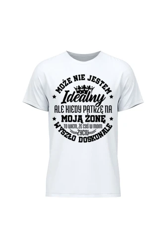 Koszulka męska Może nie jestem idealny 