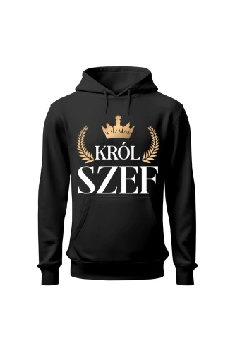 Bluza męska z kapturem Król szef