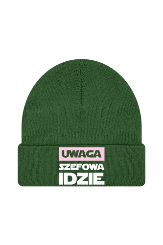 Czapka zimowa Uwaga Szefowa Idzie