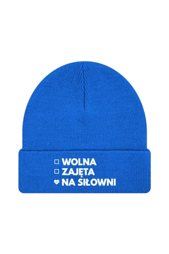 Czapka zimowa Wolna Zajęta Na siłowni