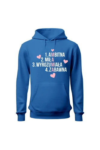 Bluza damska z kapturem Mama krzyżówka