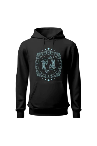 Bluza damska z kapturem Ryby