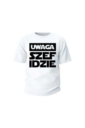 Koszulka dziecięca Uwaga szef idzie