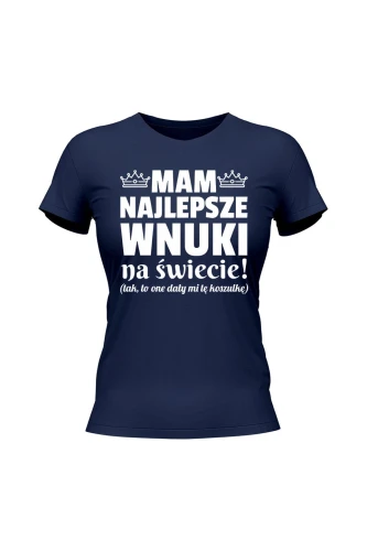 Koszulka damska Mam najlepsze wnuki na świecie