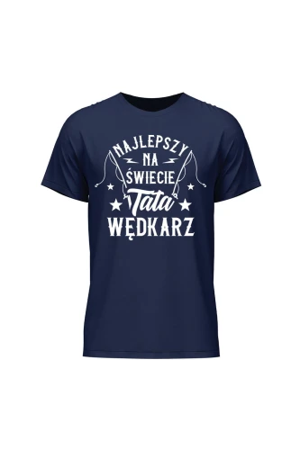 Koszulka męska Najlepszy na świecie Tata wędkarz