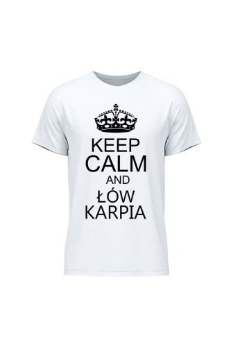 Koszulka męska Keep Calm and łów karpia