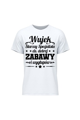 Koszulka męska Wujek starszy specjalista ds dobrej zabawy i wygłupów
