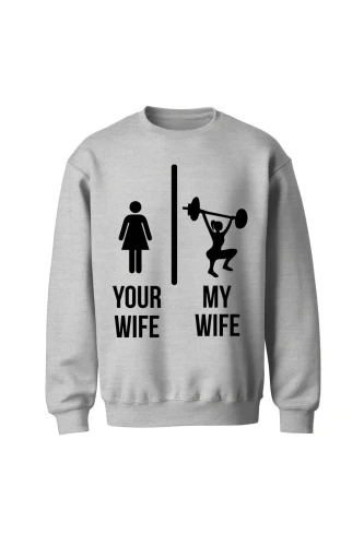 Bluza bez kaptura Twoja Żona vs Moja Żona