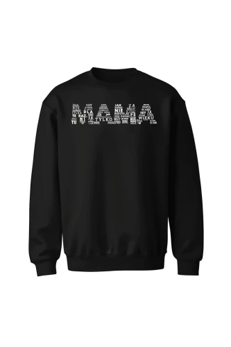 Bluza bez kaptura Napis mama