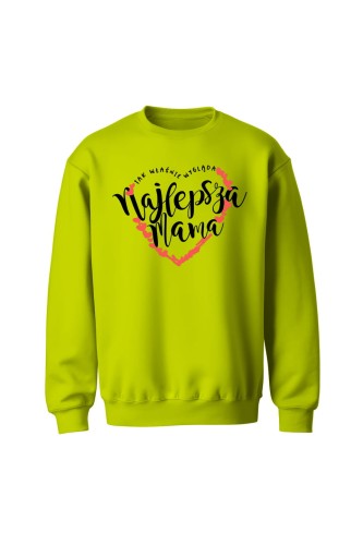Bluza bez kaptura Najlepsza mama serce