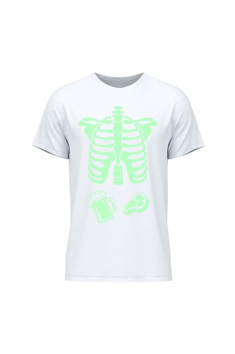 Koszulka męska Szkielet żebra piwko i stek